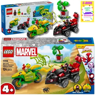 LEGO MARVEL Spidey Pościg Spina za Electro w Dinopojeździe 11198 KLOCKI PREZENT + EBOOK - Klocki - miniaturka - grafika 1