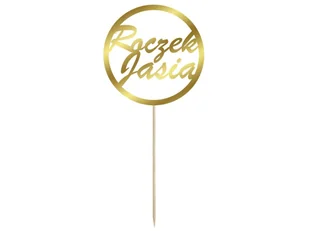 Topper na tort na roczek - personalizowany - 1 szt. - Dekoracje sali Topper na tort na roczek - personalizowany - 1 szt. - Dekoracje sali - miniaturka - grafika 1