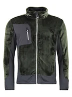 Odzież trekkingowa męska - Peak Mountain Kurtka polarowa "Chapeau" w kolorze zielonym - miniaturka - grafika 1