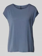 Koszulki i topy damskie - T-shirt o kroju regular fit z mieszanki lyocellu model ‘AVA’ - miniaturka - grafika 1