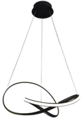 Lampy sufitowe - Milagro LAMPA WISZĄCA CAPPIO BLACK 36W LED ML6771 - miniaturka - grafika 1
