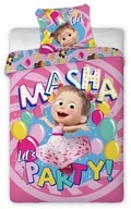 Pościel dla dzieci - Faro Pościel bawełniana 160x200 Masza i niedźwiedż 0088 Party Girl - miniaturka - grafika 1