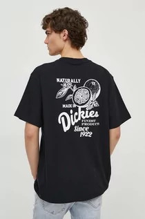 Koszulki męskie - Dickies t-shirt bawełniany RAVEN TEE SS męski kolor czarny z nadrukiem DK0A4YYM - grafika 1