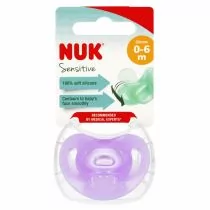 Nuk Smoczek uspokajający silikonowy 0-6m Sensitive 10729139 - Smoczki uspokajające - miniaturka - grafika 1