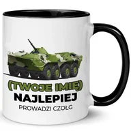 Kubki - KUBEK BIAŁY WNĘTRZE CZARNE DLA ŻOŁNIERZA IMIĘ WZ - miniaturka - grafika 1