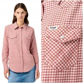 Koszule damskie - Wrangler WESTERN SHIRT Nantucket damska bawełniana koszula w kratę L - miniaturka - grafika 1