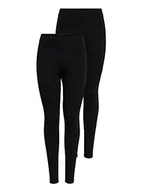 Legginsy - ONLY Legginsy damskie Basic, Czarny (Black Pack: Black And Black), XL - miniaturka - grafika 1