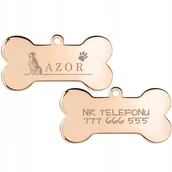 Akcesoria podróżnicze - Adresówka Mała Kość dla Psa Telefon Grawer Wzory - miniaturka - grafika 1