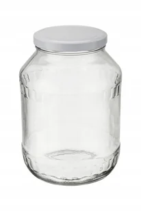 DUŻY SŁOIK Z METALOWĄ nakrętką 2,5 L na przetwory grzyby kapusta papryka - Pojemniki kuchenne - miniaturka - grafika 1