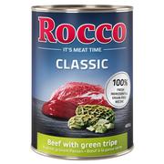 Mokra karma dla psów - Rocco Classic, 6 x 400 g, wołowina i zielony żwacz| Dostawa i zwrot GRATIS od 99 zł - miniaturka - grafika 1