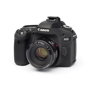 EasyCover osłona gumowa dla Canon 80D czarna - Akcesoria fotograficzne - miniaturka - grafika 1
