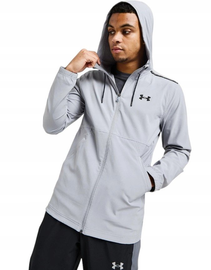 Kurtka męska przejściowa UNDER ARMOUR 1381127 szara, rozmiar M