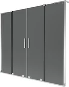 Parawany nawannowe - Mexen Velar L Duo parawan nawannowy 2-skrzydłowy rozsuwany 200 x 150 cm, grafit, chrom - 896-200-003-42-01 - miniaturka - grafika 1