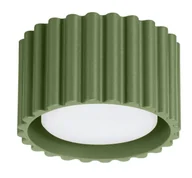 Lampy sufitowe - Okrągły oliwkowy plafon sufitowy - M146 T0-F29 - miniaturka - grafika 1