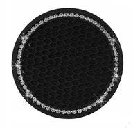 Akcesoria motoryzacyjne - PODSTAWKA POD KUBEK DO AUTA Z KRYSZTAŁKAMI GUMA - miniaturka - grafika 1