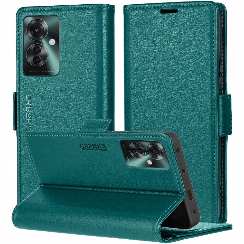 Etui z klapką do Oppo Reno 11F, Erbord magnetyczne case portfel skóra eko