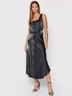Sukienki - Calvin Klein Sukienka koktajlowa K20K203404P9P Srebrny Regular Fit - grafika 1