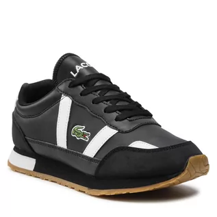 Buty dla chłopców - Sneakersy Lacoste - Partner 0121 1 Suj 7-42SUJ0001312 Blk/Wht - grafika 1