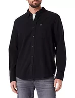 Koszule męskie - Lee Męska koszula zapinana na guziki, czarny, XL - miniaturka - grafika 1