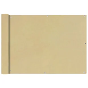 vidaXL Parawan balkonowy z tkaniny oxford 75x400 cm beż vidaXL - Parawany - miniaturka - grafika 5