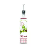 Pojemniki na przyprawy - Nuova Cer R2S Pojemnik olej/ocet z dozownikiem 500ml R2S Bistrot Olives BOT500 OLIV - miniaturka - grafika 1
