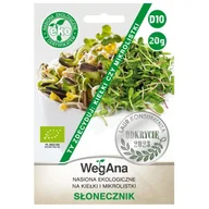 Nasiona i cebule - Słonecznik na kiełki i mikrolistki nasiona 20g - WegAna - miniaturka - grafika 1