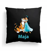 Poduszki dekoracyjne - Foto Poduszka Czarna Alladyn Jasmina Księżniczka - miniaturka - grafika 1