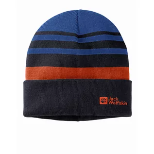 Czapki dla dzieci - Dziecięca czapka Jack Wolfskin STRIPY KNIT BEANIE K nordic sky - S - grafika 1