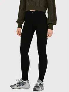 Noisy May Jeansy Callie 27007982 Czarny Skinny Fit - Spodnie damskie - miniaturka - grafika 1