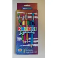 Przybory szkolne - Penword Kredki z gumką 12kol 2555-12-G - miniaturka - grafika 1
