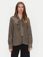 Bluzki damskie - Gap Bluzka 618636-00 Brązowy Regular Fit - miniaturka - grafika 1