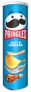 Pringles Salt & Vinegar Chipsy W Tubie 165g - Chipsy - miniaturka - grafika 1