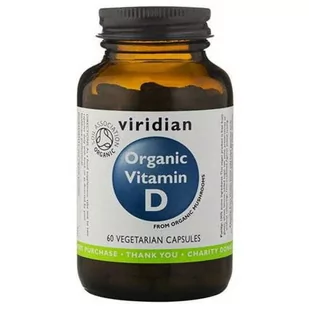 Viridian Organic Vitamin D 60 szt. - Witaminy i minerały dla sportowców - miniaturka - grafika 1