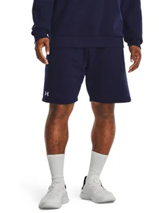 Under Armour Szorty dresowe "Rival" w kolorze granatowym - Spodenki męskie - miniaturka - grafika 1