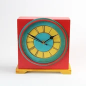 Zegary - Zegarek drewniany kominkowy w stylu vintage - miniaturka - grafika 1