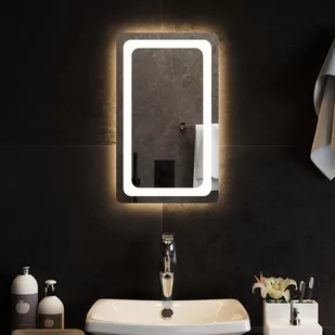 vidaXL Lustro łazienkowe z LED, 30x50 cm - Lustra - miniaturka - grafika 1