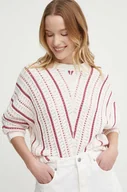 Swetry damskie - Pepe Jeans sweter GINNY damski kolor beżowy lekki PL702135 - miniaturka - grafika 1