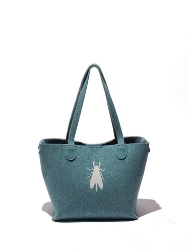 Fly London GOVI753FLY, modna torba damska, Skyblue, niebieski/szary