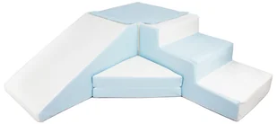 komplet 4 dużych klocków piankowych do zabawy,żłobków,przedszkoli, dziecko (biały, niebieski (pastel)) - Leżaczki i huśtawki - miniaturka - grafika 1