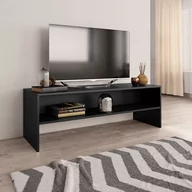 Szafki RTV - Szafka pod TV, czarna, 120 x 40 x 40 cm, płyta wiórowa - miniaturka - grafika 1