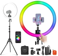 Wyposażenie ciemni fotograficznej - Neewer SRP18C RGB App Control 2500K-10000K Ring Light Kit - miniaturka - grafika 1