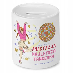Skarbonka 330 ml Dla Anastazji Córki Dziecka z Nadrukiem ze Zdjęciem - Skarbonki - miniaturka - grafika 1