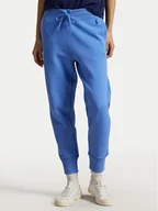 Spodnie sportowe damskie - Polo Ralph Lauren Spodnie dresowe 211949978025 Niebieski Tapered Fit - miniaturka - grafika 1