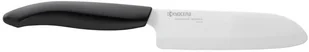 Kyocera KYOCERA FK-115wh BK Gen Colour Serie Mini Santoku nóż z ceramiki, 11,5 cm, czarna rękojeść z tworzywa sztucznego, biały FK-115 WH-BK - Noże kuchenne - miniaturka - grafika 4