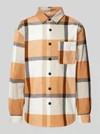 Koszule męskie - Koszula casualowa regular fit z kołnierzykiem typu kent - miniaturka - grafika 1