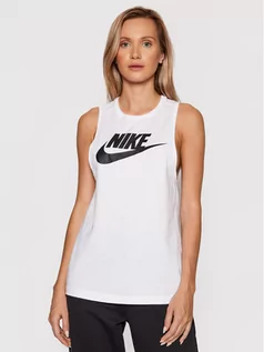 Koszulki i topy damskie - Nike Top Sportswear Futura New CW2206 Biały Regular Fit - grafika 1