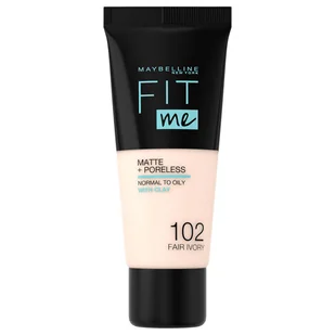 Maybelline Fit me! Podkład matujący 102 Fair Ivory 42320-uniw - Podkłady do twarzy - miniaturka - grafika 4
