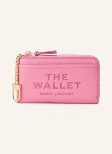Marc Jacobs Portfel The Leather Top Zip Multi Wallet pink - Etui na dokumenty i karty - miniaturka - grafika 1
