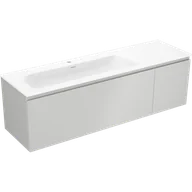 Szafki łazienkowe - Mexen Orio szafka łazienkowa 160 cm z umywalką Vela lewą, 1S, 1D, szara mat/biała mat - 91A13-16047-3-BBFF62-W23L01 - miniaturka - grafika 1