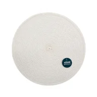 Obrusy i serwetki - Mata słomkowa biała 38 cm - miniaturka - grafika 1